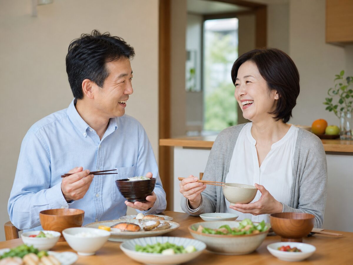 しっかり噛める食事を楽しむご夫婦